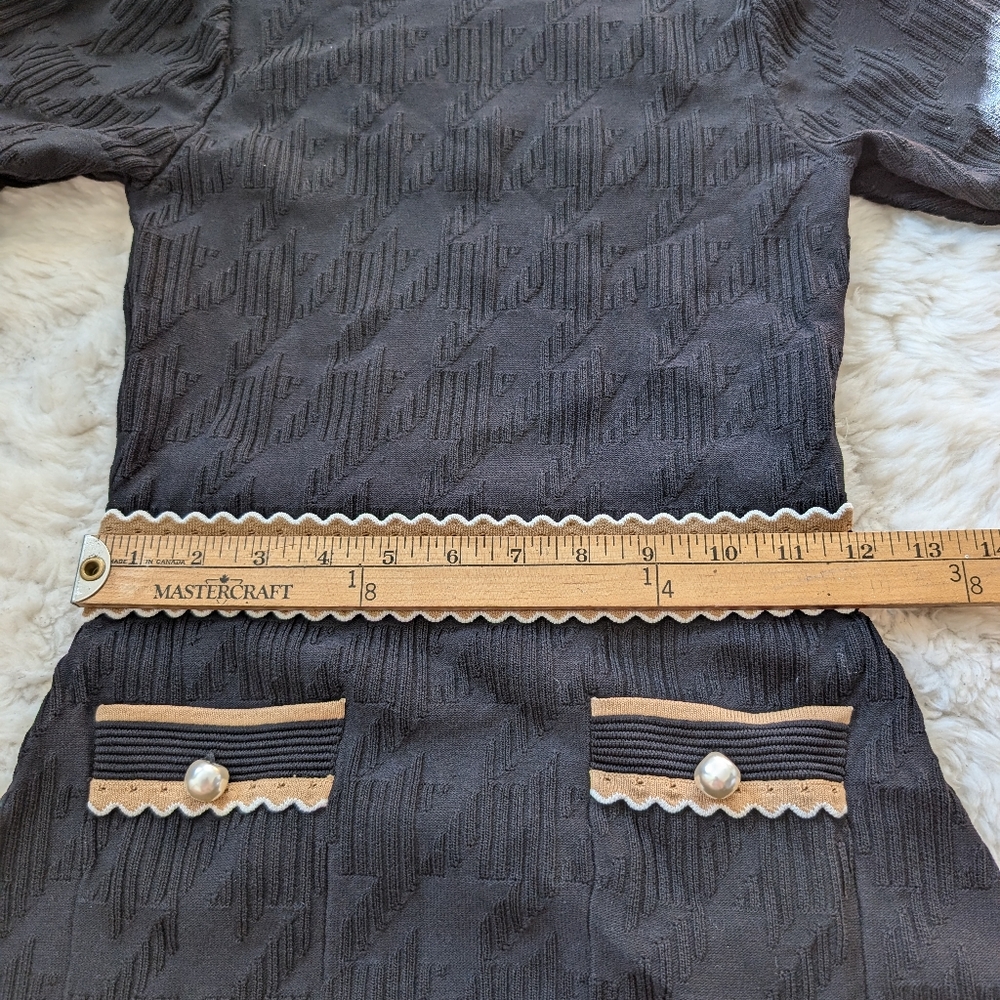 Sandro Black Knit Dress 2 /Medium / US 6 - Picture 13 of 14